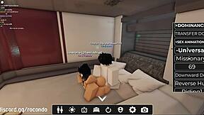 Bent over doggystyle session with hermosa zorra in Roblox