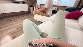 Friends Horny Mom Seduced Me And Fucked Me - Russian Amateur With Conversation And Subtitles