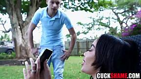 Cuckold husband shares wife victoria june fucking contractor