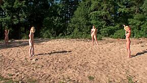 Purefilmstv Asks, 'Want To See 4 Girls Camping And Having Fun Together?'