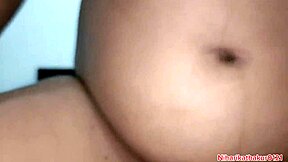 why is the indian pregnant neighbour riding on cock but controlling her orgasm?