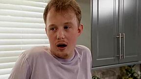 Stepmom and Stepson Share Shower Moments