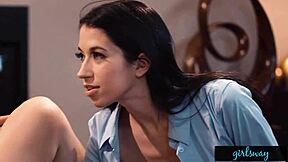 Feeling the Busty Lesbian Dive Deep into My Pussy with Intense Licking Passion