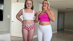 Thick teen step sisters want to play a game with scott stark
