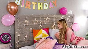 Arguing with stepdad ends in quickie punishment fuck