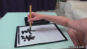 Japanese Babe Renka Shimizu Performs Uncensored Blowjob in Lingerie