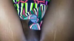 ebony hooker feels monster cock filling her creamy pussy with intense cum pleasure