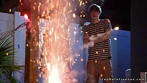 perky tits stepmom sucks and fucks big cock of stepson!