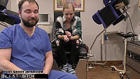 Ava Siren blasted by doctor in Tampa with cum on tramp stamp