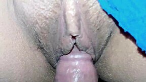 Hot stepdaughter seduces with sky blue lingerie! She massages and teases in POV sex!