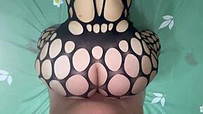 pov reverse cowgirl with big ass in pantyhose riding rough