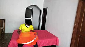 unfaithful woman chats with neighbor nearby