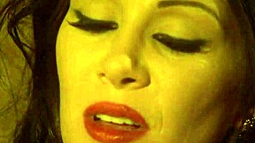 The german brunette with big tits rides the monster cock to cumshot.