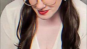 my boss husband gave me a heavy load of cum on my face during the performance review