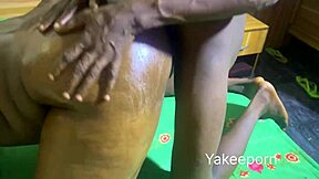 horny lady fucks hotel attendant with big black cock