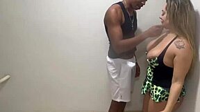 Fucking naughty neighbor in the hallway