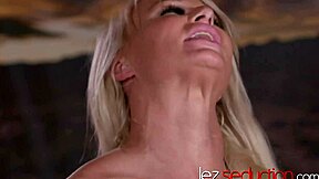 Intense Blonde Milf Scissoring Teen Lesbian