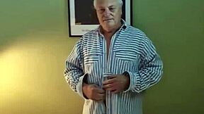 Horny Old Man Chris Shows Off!
