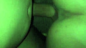 In the narrative, the girlfriend shakes with orgasm while waiting for her futanari friend.