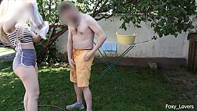 i sprayed my girlfriend in shorts and things got wild