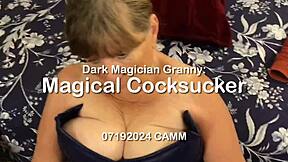 granny as dark magician sucks cock magically