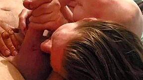 sexy redhead sucking cock