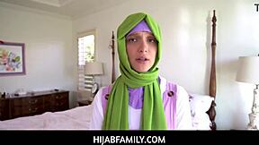 hijabfamily big cock horny donnie rock wants naughty adventure with izzy lush