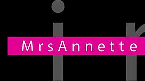 Mistress Smokes and Blows Smoke on Black Strapon, Calling Sub to Get Fucked