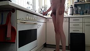 Paul Naked In The Kitchen Nudist Scene