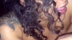 Bombshell performs deep throat on cock