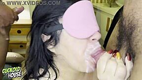 i begged my wife to blindfold herself and called two friends for group sex with us