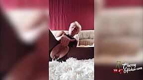 sexy milf watch me masturbate with this huge dildo