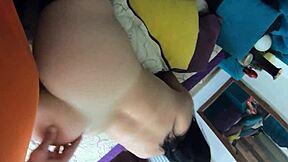 face fucking doggystyle and cumming over my downjacket linner so my impotent husband can lick 170 - preview