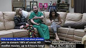 daisy beans pussy gets blasted with cum in hospital roleplay