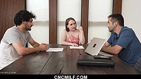 Stepson and Husband Freeuse Stepmom Anytime for Intense Hardcore Sex