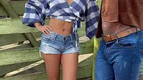 Negro BBC Fucks Married Hotwife on Farm