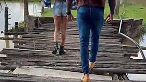 Negro BBC Fucks Married Hotwife on Farm