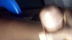 African Teen Shows Phat Cock-Sucking Lips And Drinks Cum