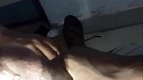 African Teen Shows Phat Cock-Sucking Lips And Drinks Cum