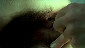amira casar with red lipstick in hairy ass scene from anatomy of hell