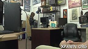 Extraordinary fucking sex in shop during competition