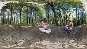 Sexual yanks vr turquoise masturbates outdoors to climax