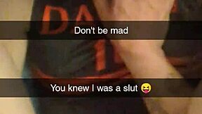 cheating girlfriend gets creampie revenge on snapchat!