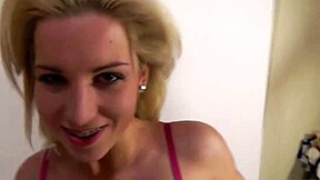 Happy teen 18+ debuts in casting with rimming and a massive facial