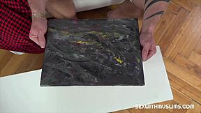 Hot woman handles delayed work with creativity