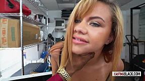 a horny teen 18+ with small 18+ tits is sucking in casting interview