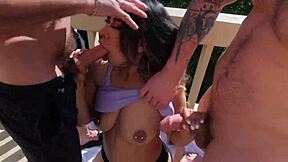 Latina mila milkshake endures rough dp and two anal creampies from steve rickz and cliff jensen.