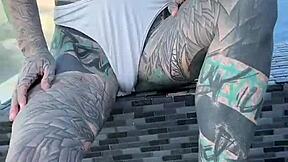 Bikini model at Pattaya pool