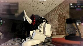 girl with big ass teases with blowjob before sex with follower