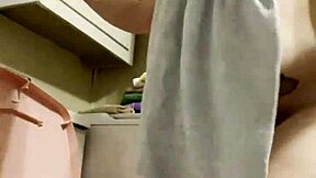 Chubby Dakota Marr Folding Laundry Naked!